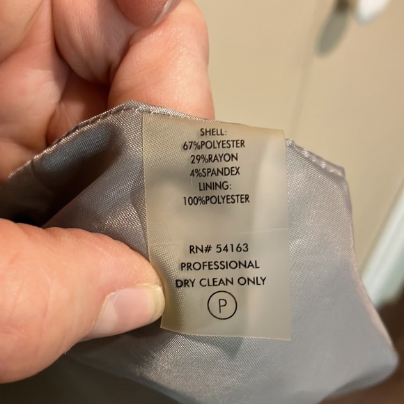 CALVIN KLEIN size 8 light grey dress - Picture 9 of 9